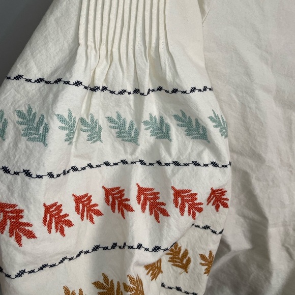 Madewell Embroidered-Sleeve Popover Top - Picture 10 of 13